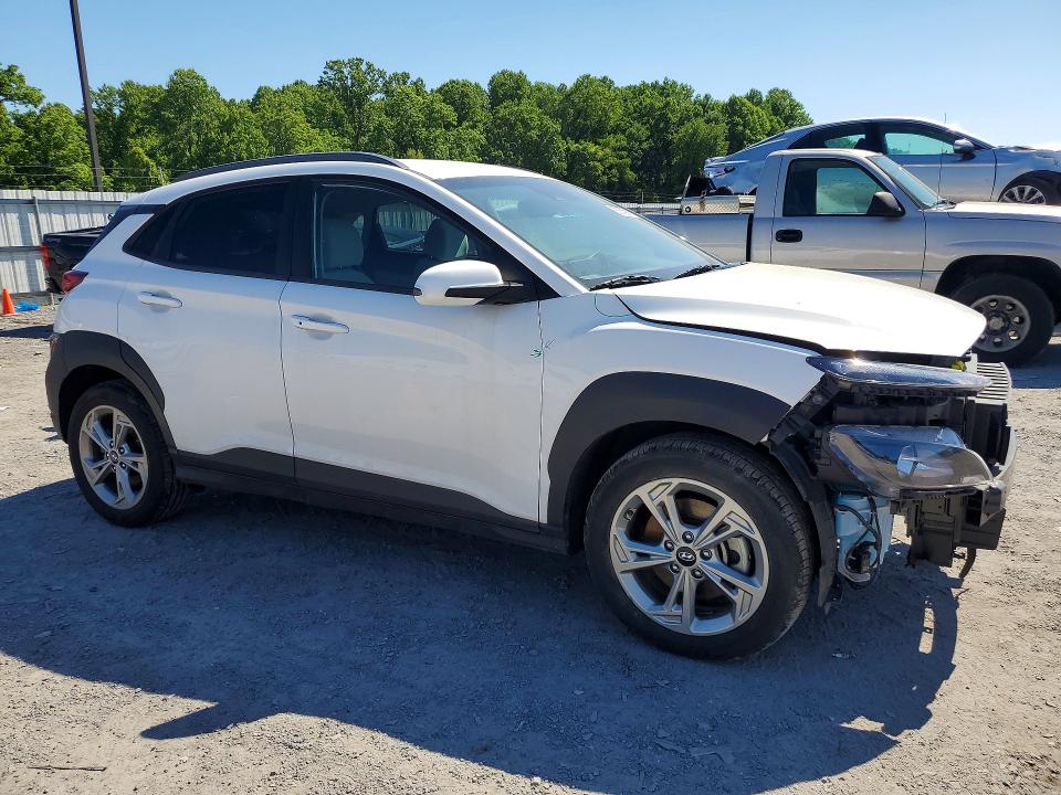 2023 Hyundai Kona VIN KM8K6CAB9PU943933 COPART salvage auction — FRONT END, Pa - Certificate Of Salvage, sold $4,950 on 2026-07-20 (photo 4)