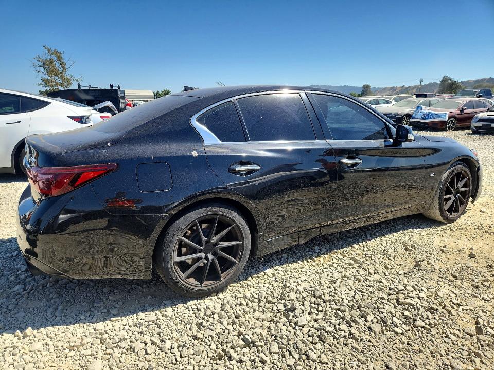 2018 Infiniti Q50 VIN JN1EV7APXJM356237 COPART salvage auction — VANDALISM, Ca - Salvage Certificate, sold $60 on 2026-07-28 (photo 3)