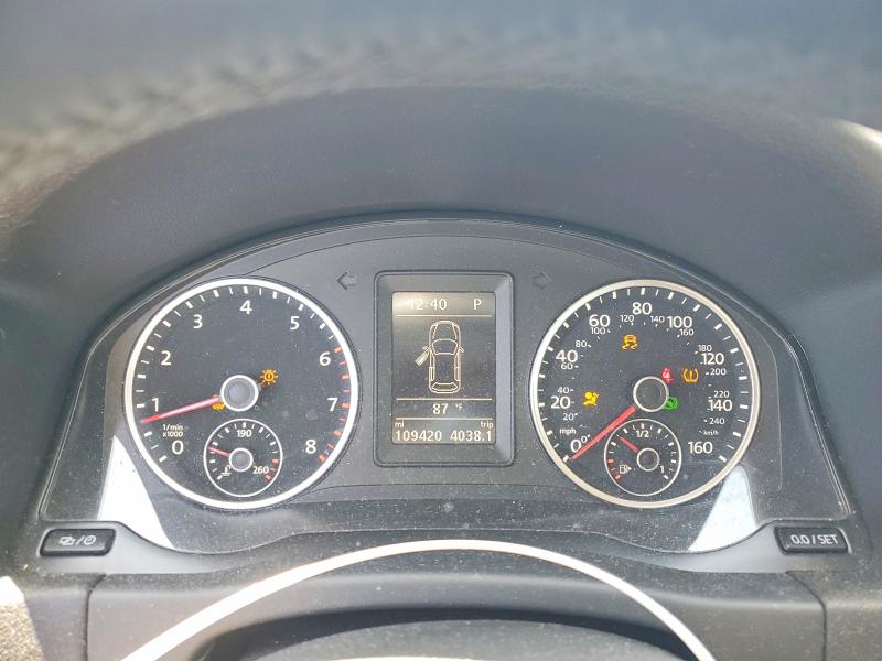 2016 Volkswagen Tiguan VIN WVGAV7AX6GW570176 COPART salvage auction — FRONT END, Ny - Mv-907A Salvage Certificate, sold $950 on 2026-07-07 (photo 9)