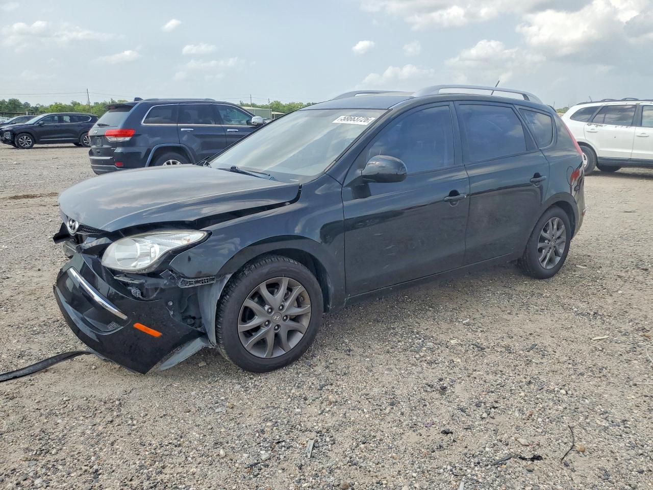 2012 Hyundai Elantra VIN KMHDC8AEXCU136582 COPART salvage auction — Front End, TX - SALVAGE VEHICLE TITLE, sold $650 on 2026-07-09 (photo 1)