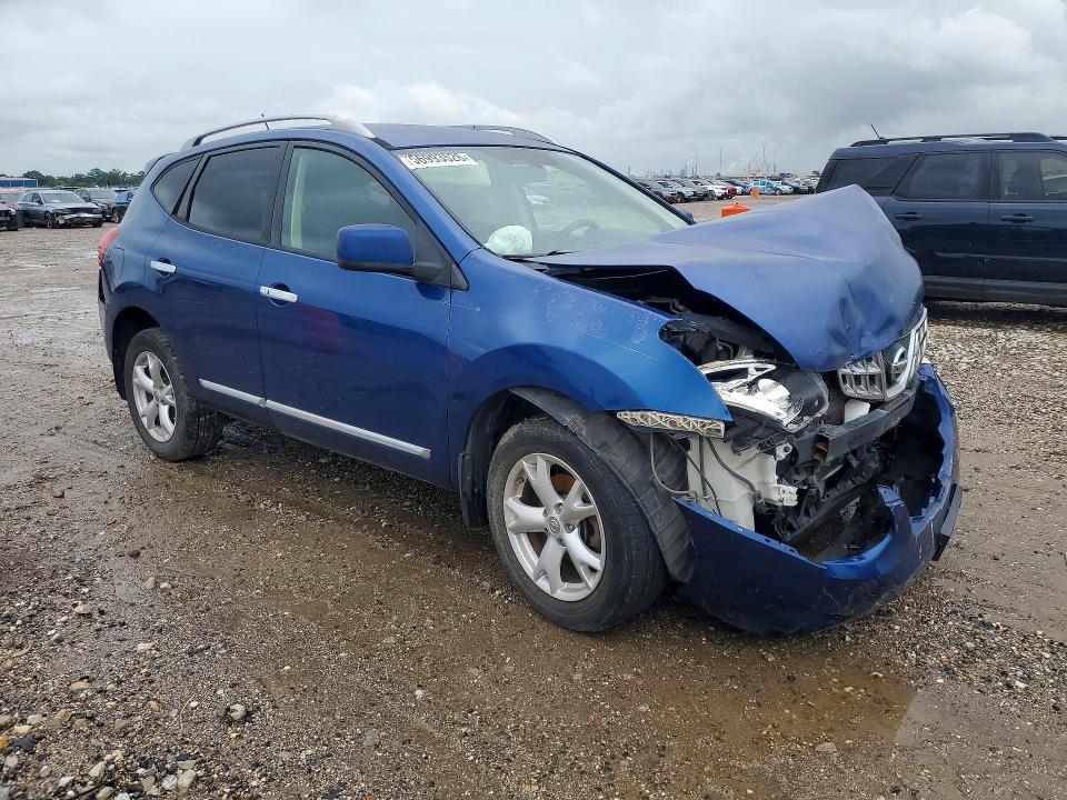 2011 Nissan Rogue sport VIN JN8AS5MT5BW179933 COPART salvage auction — FRONT END, TX - SALVAGE VEHICLE TITLE (P), sold $500 on 2026-07-13 (photo 4)