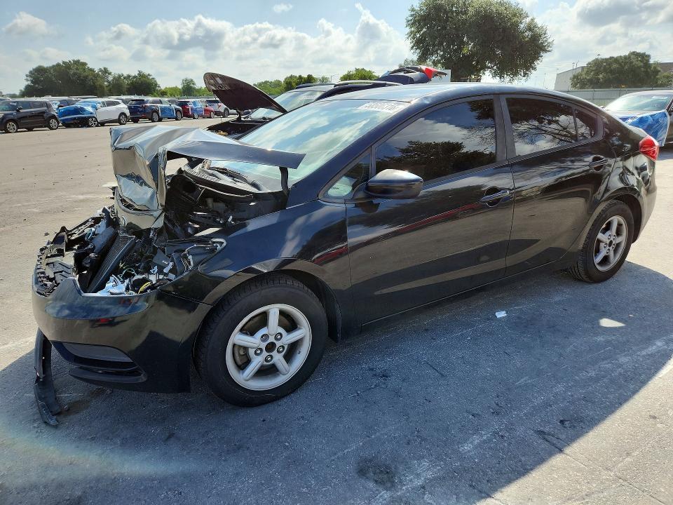 2016 Kia VIN KNAFK4A61G5519583 COPART salvage auction — FRONT END, Salvage Title, sold $500 on 2026-07-14 (photo 1)