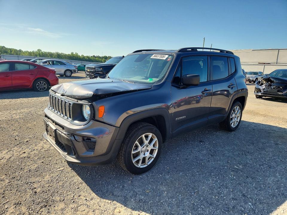 2019 Jeep Renegade VIN ZACNJBABXKPJ74134 COPART salvage auction — FRONT END, VA - CERT OF TITLE - SALVAGE, sold $2,750 on 2026-07-08 (photo 1)