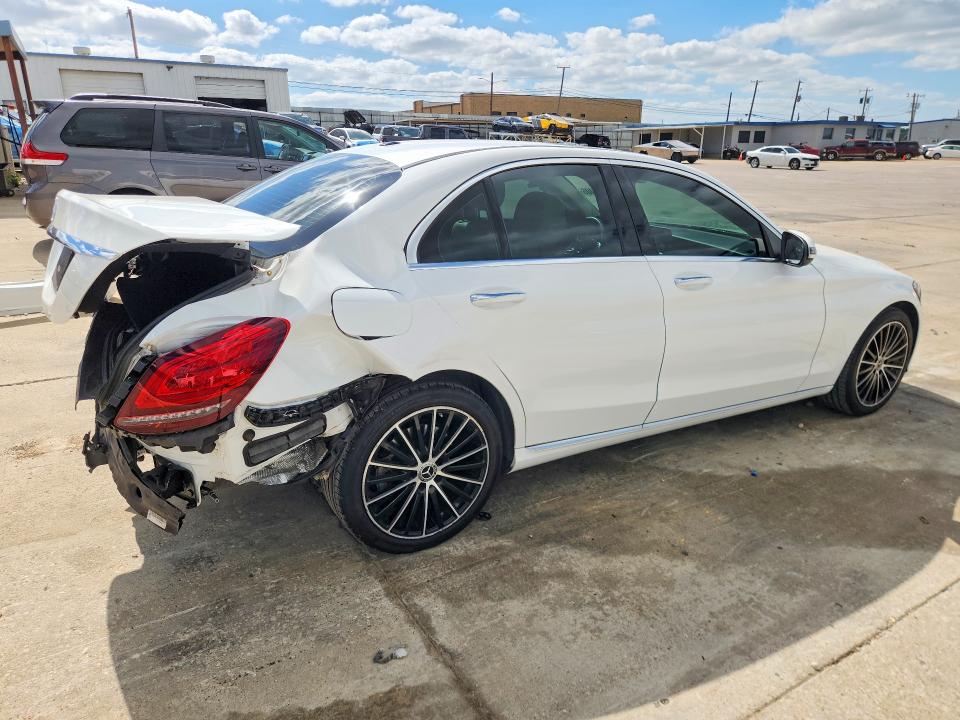 2020 Mercedes-benz C-klasse VIN WDDWF8DBXLR561704 COPART salvage auction — REAR END, Tx - Salvage Vehicle Title, sold $8,000 on 2026-08-06 (photo 3)