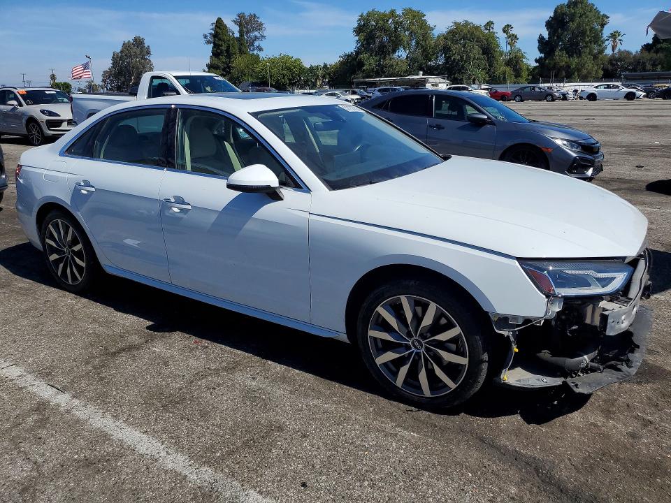 2021 Audi VIN WAUABAF41MN007477 COPART salvage auction — FRONT END, Ca - Salvage Certificate, sold $7,600 on 2026-07-28 (photo 4)