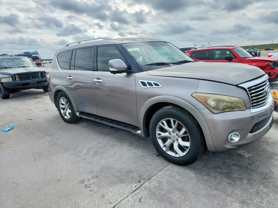 2011 Infiniti Qx56 VIN JN8AZ2ND9B9700295 COPART salvage auction — MECHANICAL, Tx - Certificate Of Title, sold $1,100 on 2026-07-08 (photo 4)