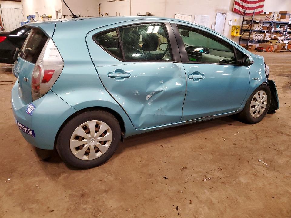 2012 Toyota Prius VIN JTDKDTB30C1003016 COPART salvage auction — FRONT END, Mi - Certificate Of Title, sold $300 on 2026-07-31 (photo 3)