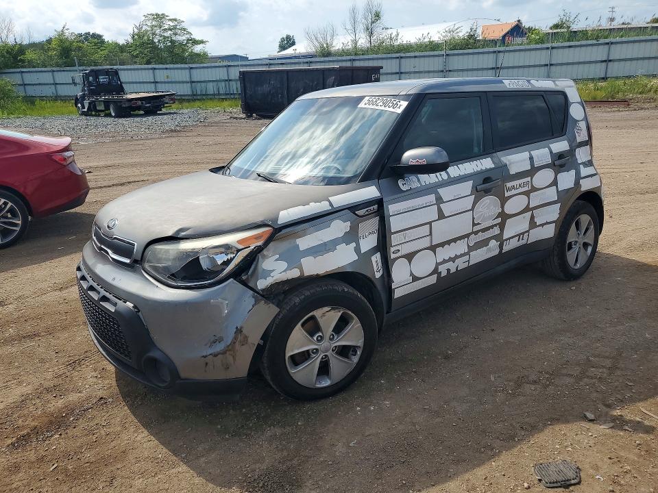 2015 Kia Soul VIN KNDJN2A23F7129030 COPART salvage auction — FRONT END, OH - CERT OF TITLE-SALVAGE, sold $400 on 2026-07-02 (photo 1)