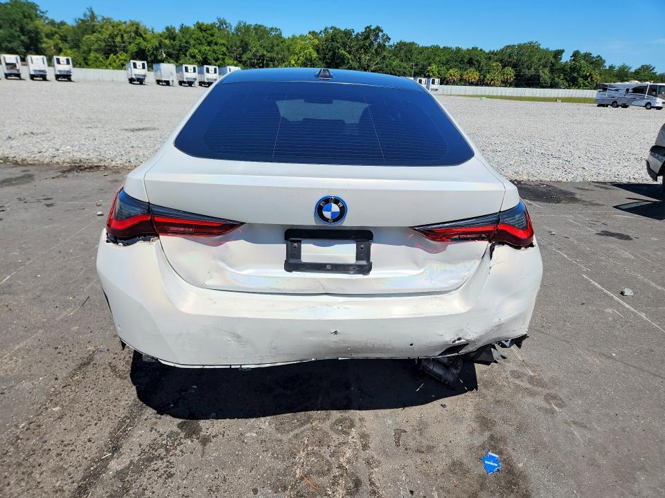 2023 BMW I4 VIN WBY73AW05PFN86882 COPART salvage auction — REAR END, Fl - Cert Of Title Slvg Rebuildable, sold $14,100 on 2026-08-03 (photo 6)