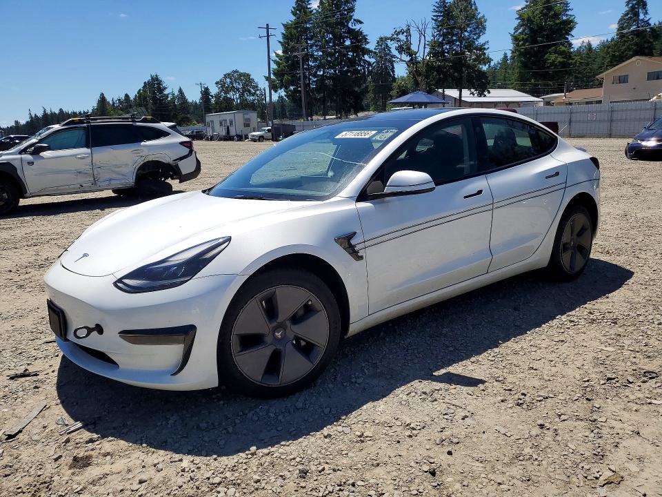 2023 Tesla Model 3 VIN 5YJ3E1EA5PF519045 COPART salvage auction — FRONT END, Wa - Vehicle Cert Of Ownership-Titl, sold $14,700 on 2026-07-24 (photo 1)