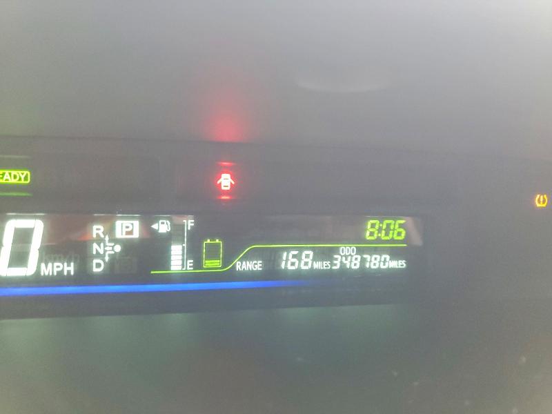 2014 Toyota Prius v VIN JTDZN3EU6EJ006098 COPART salvage auction — REAR END, CA - SALVAGE CERTIFICATE, sold $725 on 2026-07-23 (photo 9)