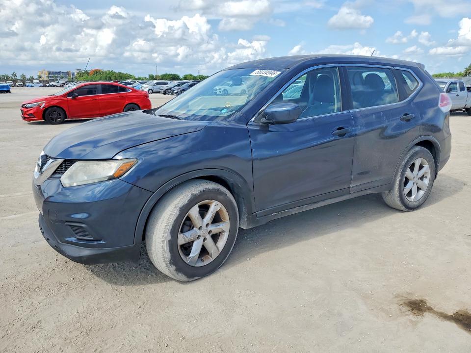 2016 Nissan Rogue VIN KNMAT2MVXGP606260 COPART salvage auction — MINOR DENT/SCRATCHES, Fl - Cert Of Title-Rebuilt (P), sold $1,100 on 2026-07-29 (photo 1)