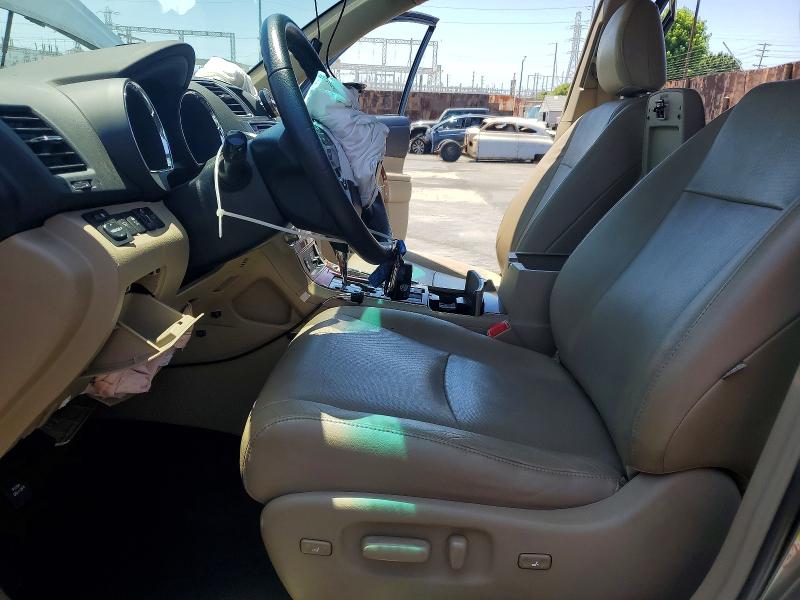 2013 Toyota Highlander VIN 5TDDK3EH0DS179266 COPART salvage auction — FRONT END, Ca - Salvage Certificate, sold $3,850 on 2026-07-22 (photo 7)