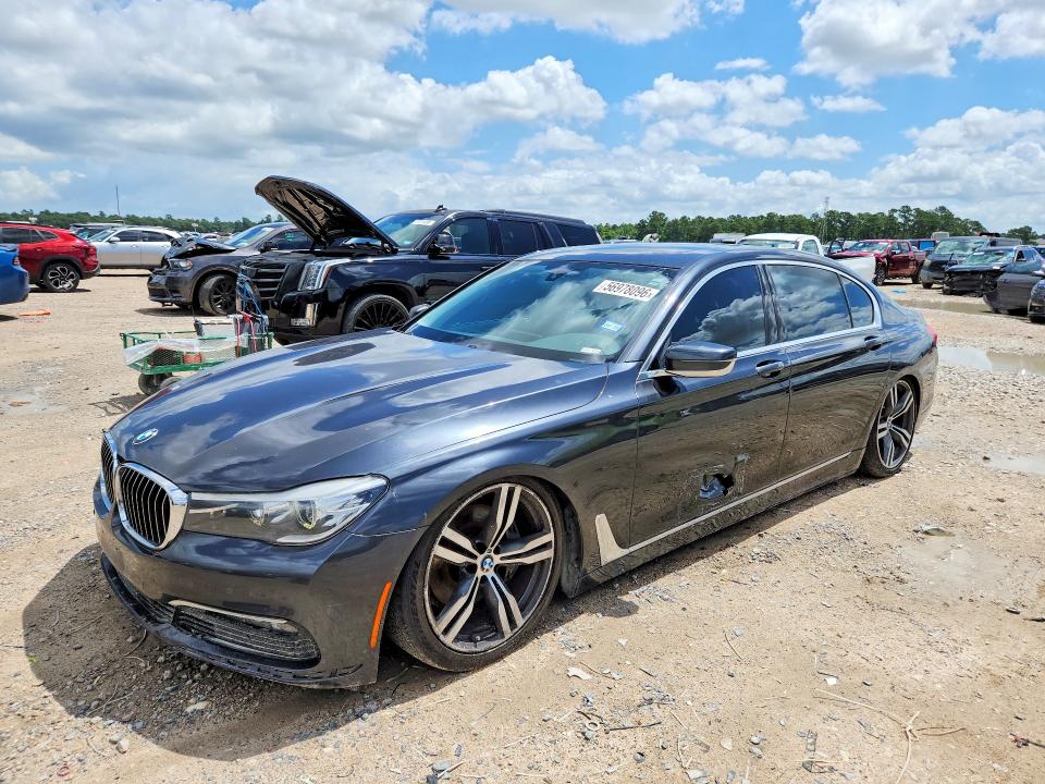 2018 BMW 7er VIN WBA7E2C57JG741481 COPART salvage auction — MINOR DENT/SCRATCHES, Tx - Certificate Of Title, sold $4,350 on 2026-07-28 (photo 1)