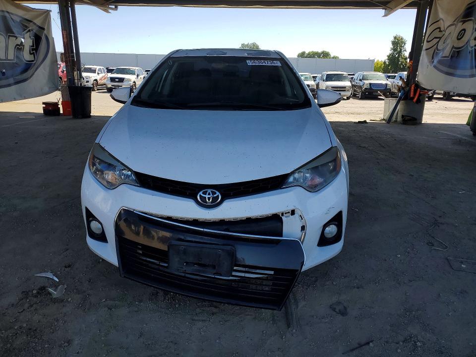 2014 Toyota Corolla VIN 5YFBURHE6EP072917 COPART salvage auction — FRONT END, Ca - Salvage Certificate, sold $325 on 2026-07-28 (photo 5)