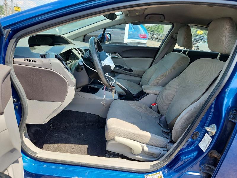 2012 Honda VIN 2HGFB2F55CH558673 COPART salvage auction — FRONT END, Salvage Title, sold $15 on 2026-08-03 (photo 7)
