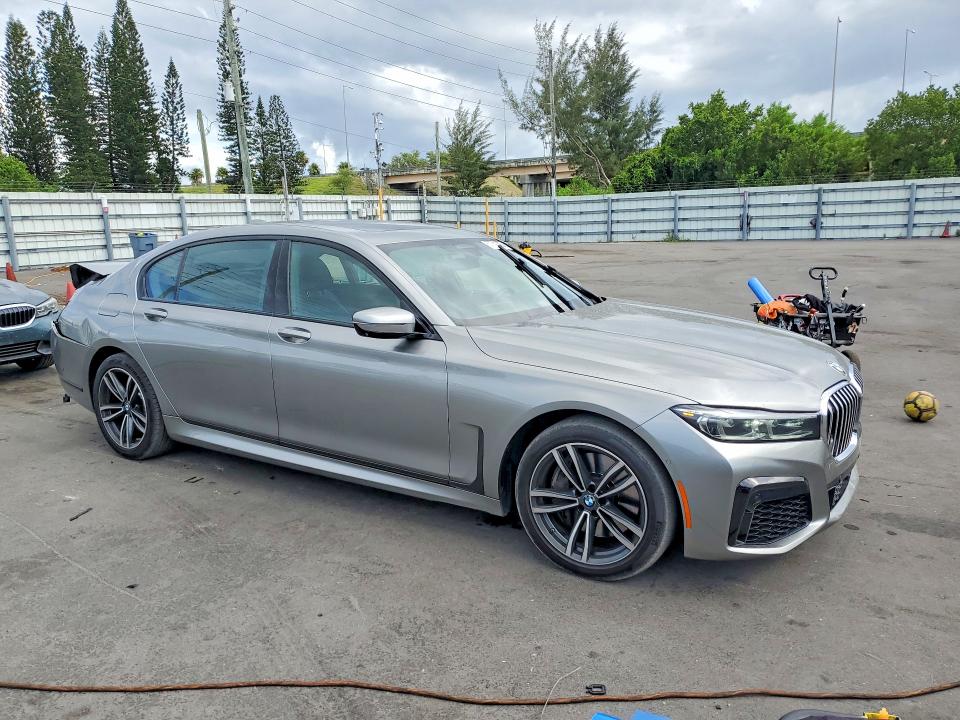 2021 BMW 7er VIN WBA7U2C0XMCF49980 COPART salvage auction — REAR END, Fl - Cert Of Title Slvg Rebuildable, sold $11,000 on 2026-07-13 (photo 4)