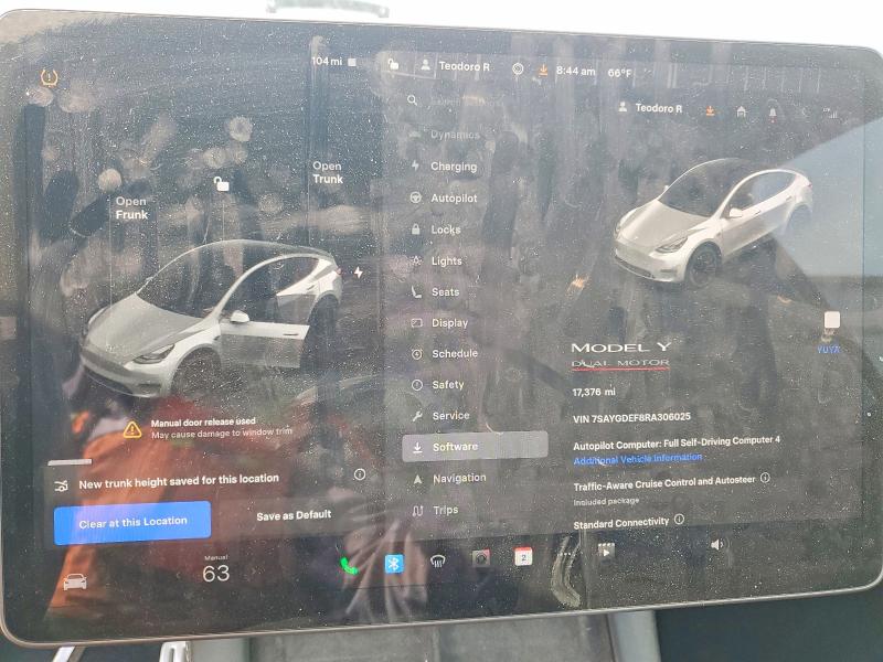 2024 Tesla VIN 7SAYGDEF8RA306025 COPART salvage auction — SIDE, Ca - Salvage Certificate, sold $10,800 on 2026-07-24 (photo 9)