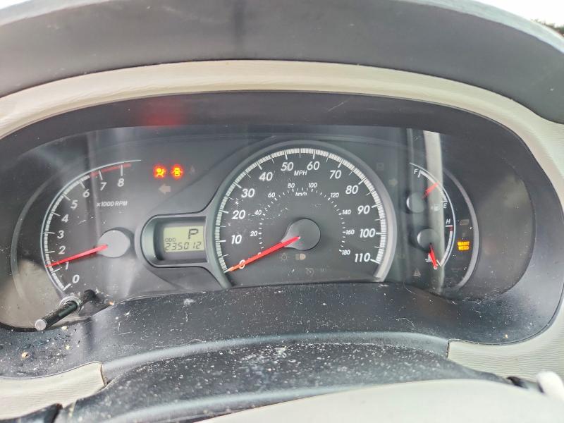 2013 Toyota Sienna VIN 5TDZK3DC9DS294539 COPART salvage auction — FRONT END, Fl - Certificate Of Title, sold $1,500 on 2026-07-09 (photo 9)