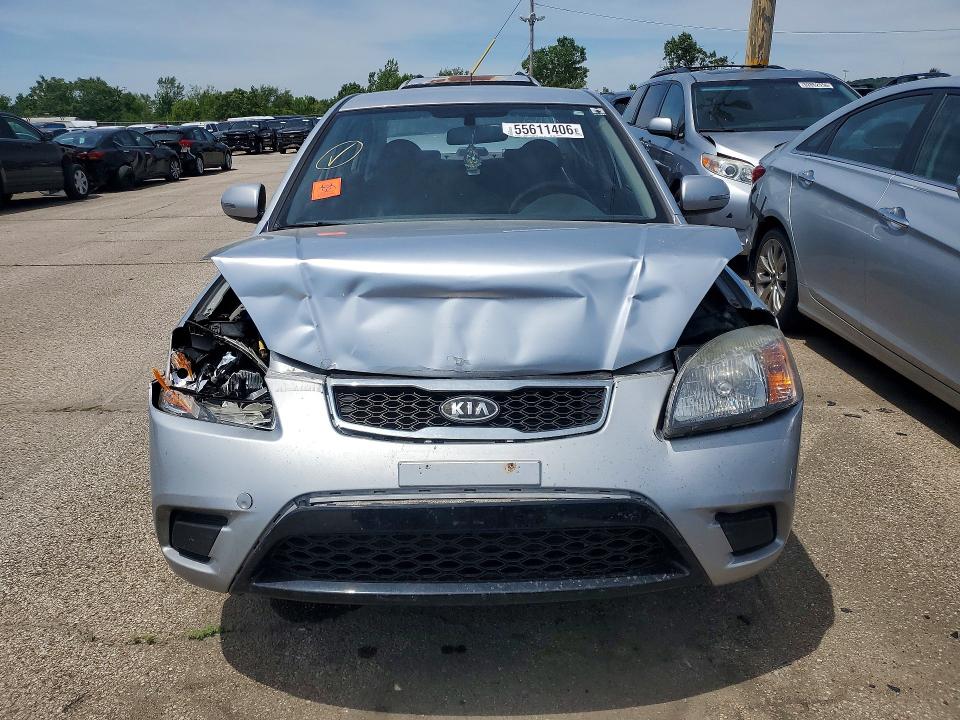 2011 Kia Rio VIN KNADH4A39B6921267 COPART salvage auction — FRONT END, Oh - Cert Of Title-Salvage, sold $225 on 2026-07-15 (photo 5)