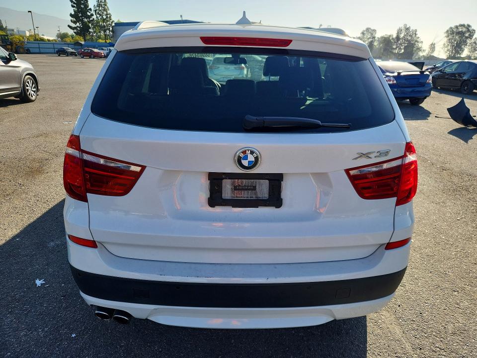 2014 BMW X3 VIN 5UXWX9C57E0D17381 COPART salvage auction — FRONT END, Ca - Salvage Certificate, sold $650 on 2026-07-09 (photo 6)