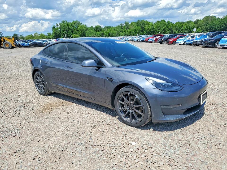 2022 Tesla Model 3 VIN 5YJ3E1EB6NF187042 COPART salvage auction — REAR END, Ny - Mv-907A Salvage Certificate, sold $7,600 on 2026-07-20 (photo 4)