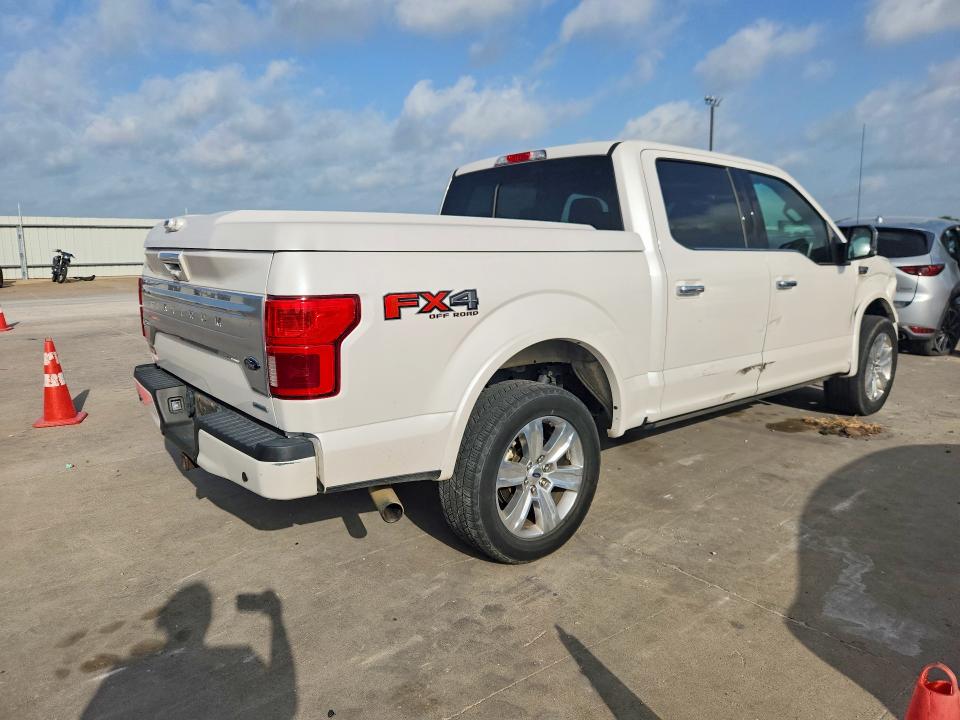 2019 Ford F-150 VIN 1FTEW1E49KFC19223 COPART salvage auction — FRONT END, Tx - Salvage Vehicle Title, sold $11,300 on 2026-07-30 (photo 3)