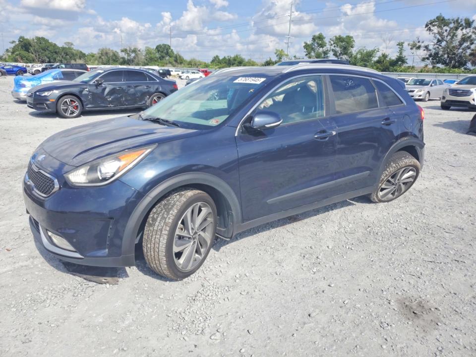 2017 Kia Niro VIN KNDCE3LC3H5048015 COPART salvage auction — UNDERCARRIAGE, Fl - Certificate Of Destruction, sold $2,850 on 2026-07-10 (photo 1)