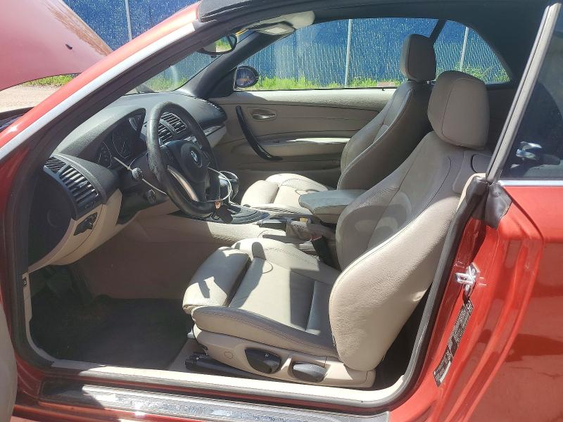 2008 BMW 1er VIN WBAUL73598VJ74637 COPART salvage auction — FRONT END, Ns - Salvage Title, sold $500 on 2026-07-30 (photo 7)
