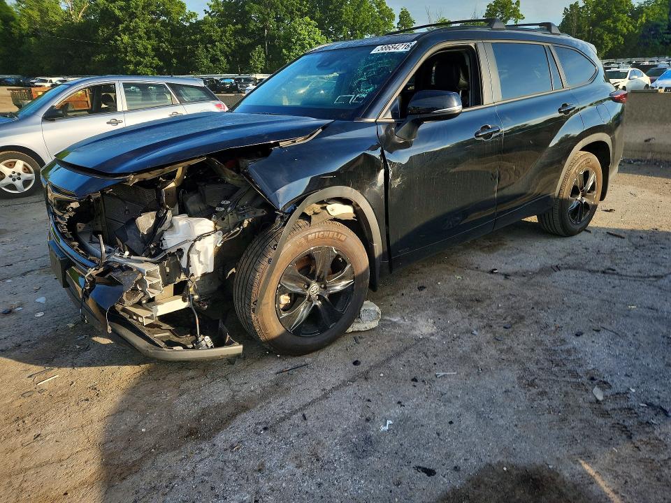 2025 Toyota Highlander VIN 5TDKBRCH1SS649461 COPART salvage auction — FRONT END, Ny - Mv-907A Salvage Certificate, sold $18,000 on 2026-07-14 (photo 1)