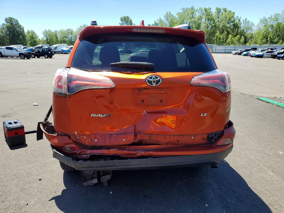 2016 Toyota VIN JTMZFREV3GD086762 COPART salvage auction — REAR END, Or - Salvage Title Certificate, sold $3,850 on 2026-07-20 (photo 6)