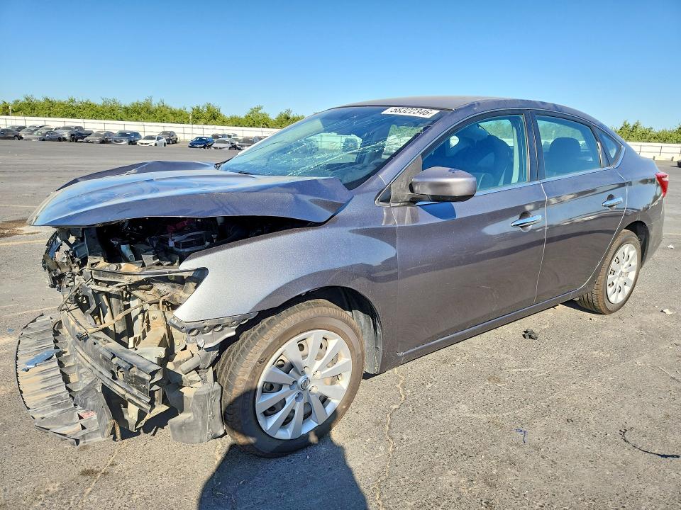 2017 Nissan Sentra VIN 3N1AB7AP0HY388712 COPART salvage auction — FRONT END, Ca - Salvage Certificate, sold $1,100 on 2026-07-09 (photo 1)