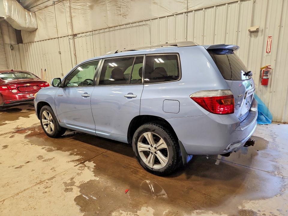 2008 Toyota Highlander VIN JTEES43A182090413 COPART salvage auction — HAIL, WI - CERTIFICATE OF TITLE, sold $925 on 2026-07-13 (photo 2)