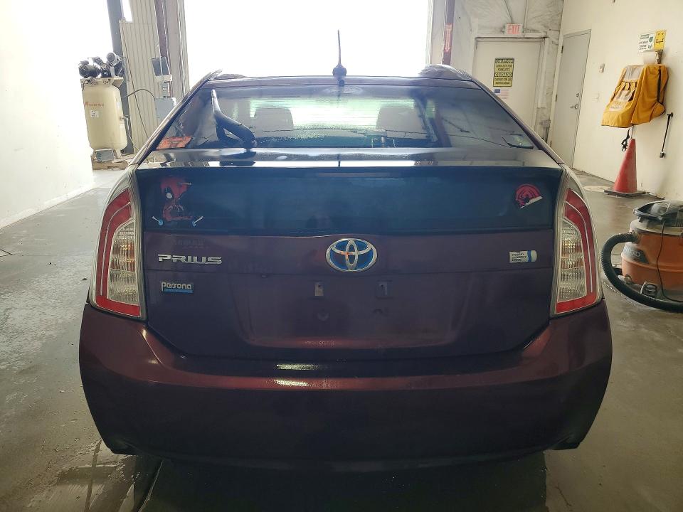 2013 Toyota Prius VIN JTDKN3DU9D5597599 COPART salvage auction — FRONT END, WV - CERTIFICATE OF TITLE, sold $1,900 on 2026-07-16 (photo 6)