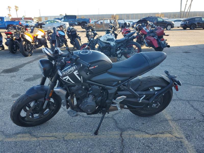 2024 Triumph motorcycle Trident 660 VIN SMTL10UL7RTBR7649 COPART salvage auction — SIDE, CA - SALVAGE CERTIFICATE, sold $2,900 on 2026-09-10 (photo 3)