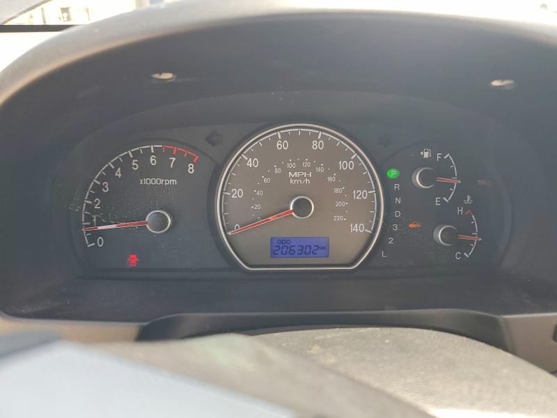 2008 Hyundai Elantra VIN KMHDU46D58U310796 COPART salvage auction — REAR END, FL - CERT OF TITLE SLVG REBUILDABLE, sold $450 on 2026-07-08 (photo 9)