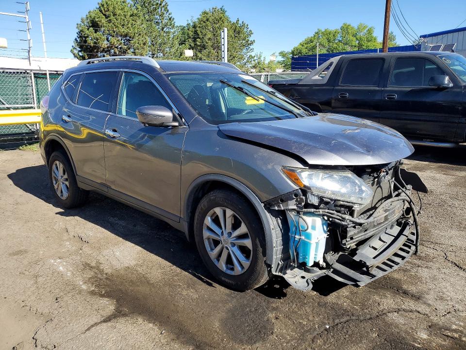 2016 Nissan Rogue VIN 5N1AT2MV7GC923724 COPART salvage auction — FRONT END, Co - Non-Repairable Cert Of Title, sold $2,750 on 2026-07-23 (photo 4)