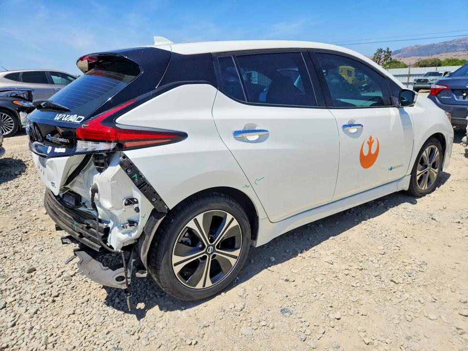 2019 Nissan Leaf VIN 1N4AZ1CP1KC303515 COPART salvage auction — REAR END, Ca - Salvage Certificate, sold $4,550 on 2026-07-09 (photo 3)