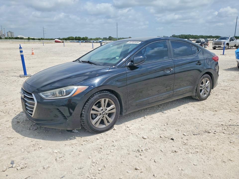 2017 Hyundai Elantra VIN KMHD84LF0HU428331 COPART salvage auction — VANDALISM, Tx - Salvage Vehicle Title, sold $100 on 2026-07-30 (photo 1)