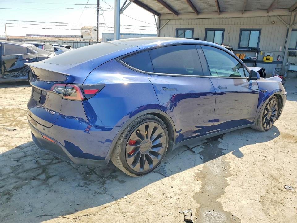 2023 Tesla Model y VIN 7SAYGDEF3PF599185 COPART salvage auction — FRONT END, Ca - Salvage Certificate, sold $7,700 on 2026-07-13 (photo 3)