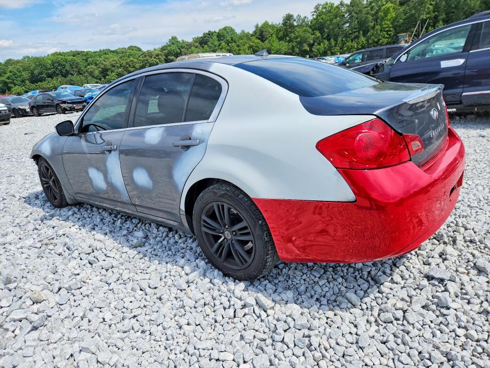 2012 Infiniti G37 VIN JN1CV6AP6CM628089 COPART salvage auction — FRONT END, GA - CERT OF TITLE-SALVAGE (P), sold $275 on 2026-07-23 (photo 2)