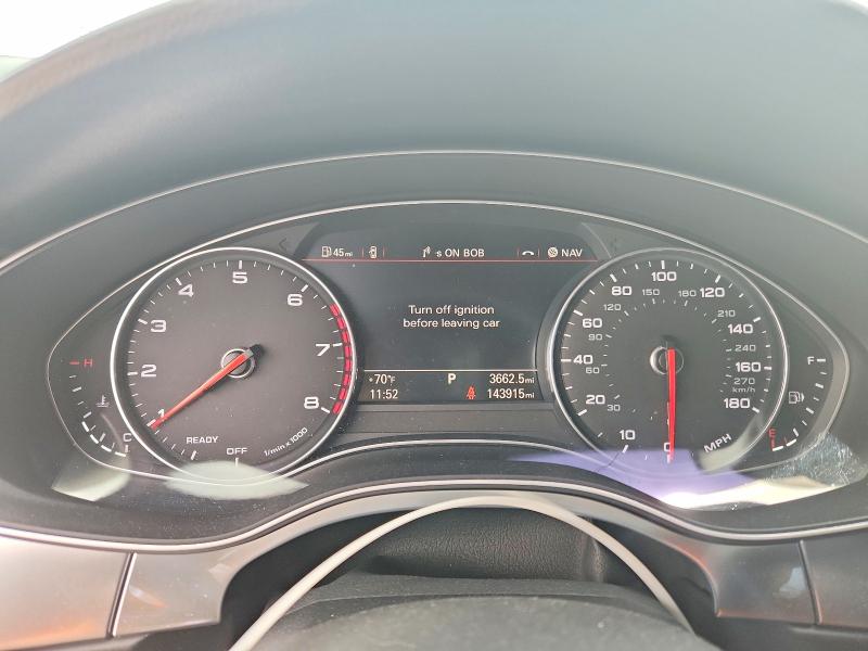 2016 Audi A7 VIN WAU2GAFC0GN014843 COPART salvage auction — SIDE, UT - SALVAGE CERTIFICATE, sold $3,900 on 2026-07-10 (photo 9)