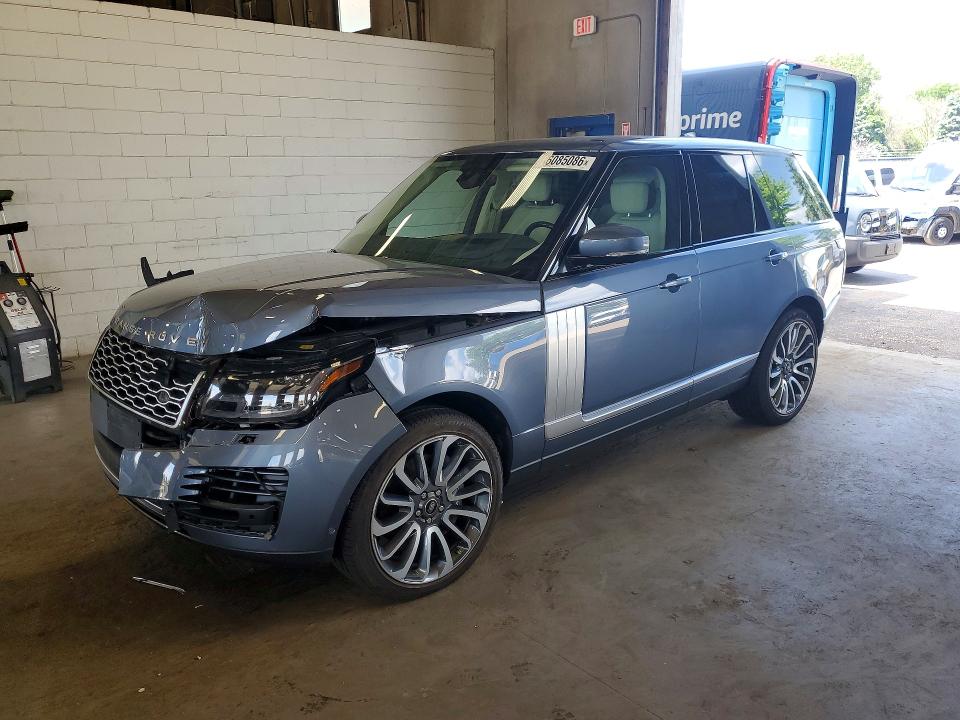 2021 Land rover RANGE ROVER VIN SALGS2SE3MA450344 COPART salvage auction — FRONT END, MN - CERT OF TITLE-SALVAGE, sold $26,000 on 2026-09-22 (photo 1)