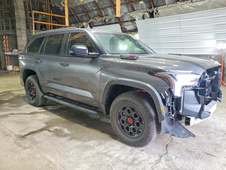 2024 Toyota Sequoia VIN 7SVAAABA7RX046755 COPART salvage auction — FRONT END, Tx - Salvage Vehicle Title (P), sold $17,400 on 2026-07-27 (photo 4)