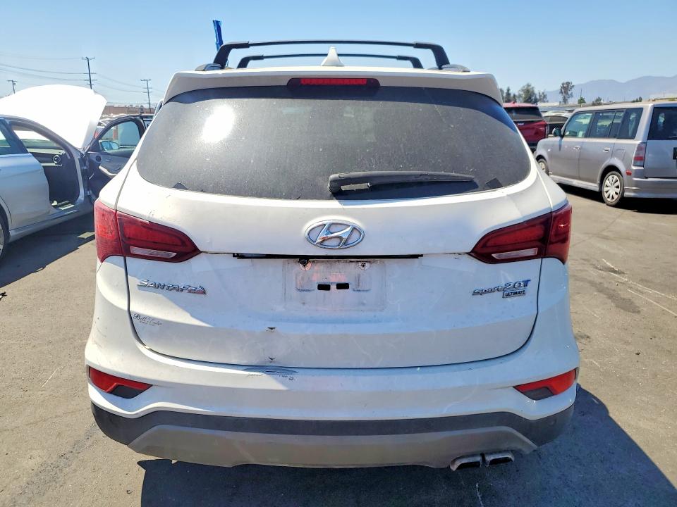 2017 Hyundai Santa fe VIN 5XYZW4LA7HG447688 COPART salvage auction — FRONT END, Ca - Salvage Certificate, sold $2,900 on 2026-07-08 (photo 6)