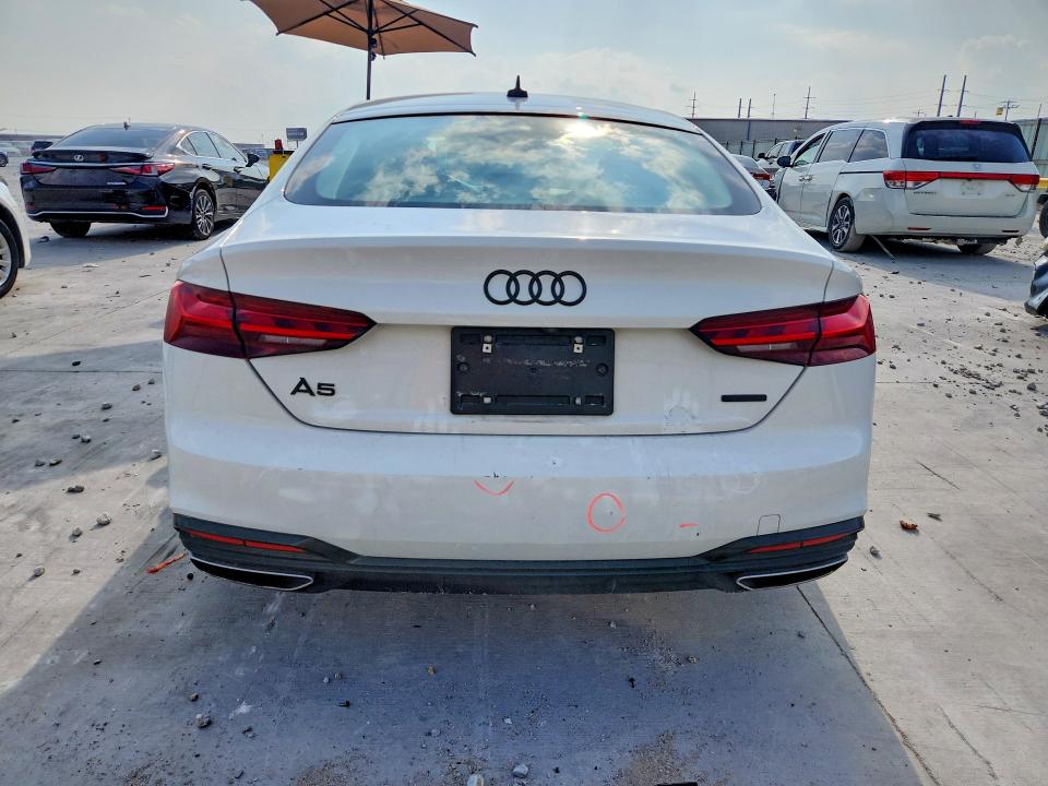 2022 Audi A5 VIN WAUDACF54NA008829 COPART salvage auction — FRONT END, Tx - Salvage Vehicle Title, sold $7,800 on 2026-07-24 (photo 6)