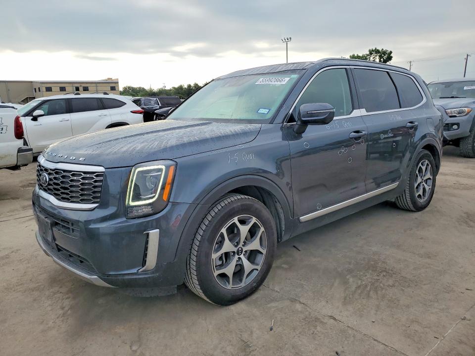 2020 Kia Telluride VIN 5XYP34HC0LG017617 COPART salvage auction — HAIL, Tx - Certificate Of Title, sold $7,300 on 2026-07-09 (photo 1)