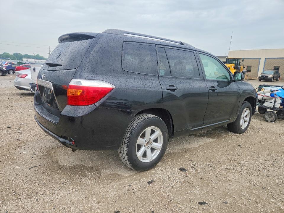 2009 Toyota Highlander VIN JTEES41A192130168 COPART salvage auction — FRONT END, In - Certificate Of Title, sold $1,950 on 2026-07-10 (photo 3)