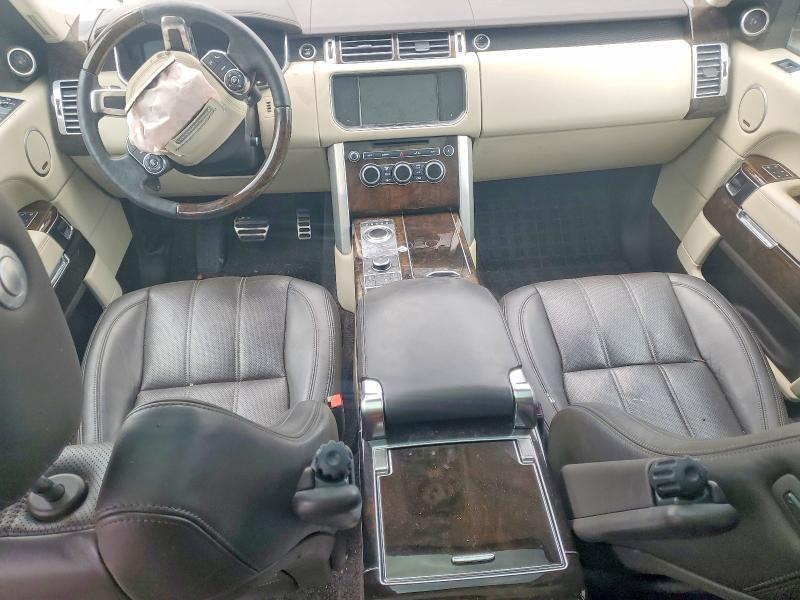 2016 Land rover RANGE ROVER VIN SALGS3EF9GA257520 COPART salvage auction — FRONT END, TX - CERTIFICATE OF TITLE, sold $1,150 on 2026-07-28 (photo 8)