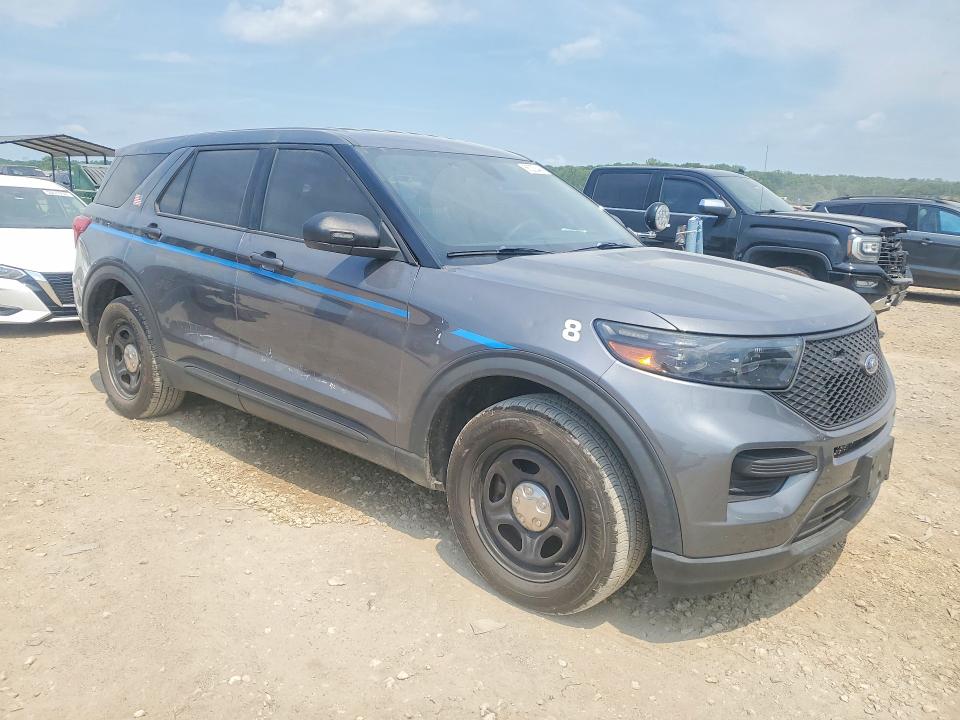2021 Ford Explorer VIN 1FM5K8AB2MGB34760 COPART salvage auction — HAIL, KS - CERT OF TITLE-SALVAGE, sold $4,000 on 2026-07-02 (photo 4)